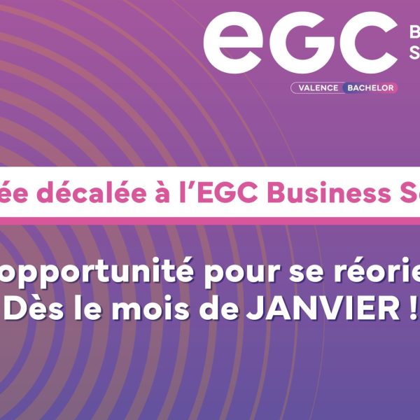 Rentrée décalée janvier 2026 - Ecole de commerce de Valence